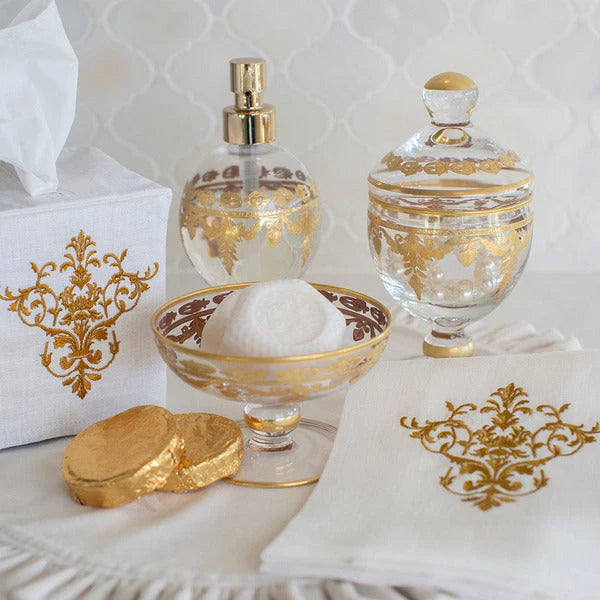 Baroque Gold Canister with Lid