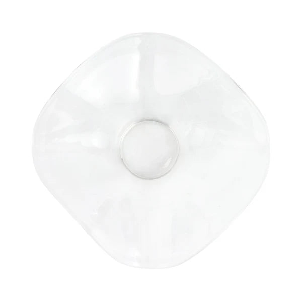 Hibiscus Glass Clear Large Bowl