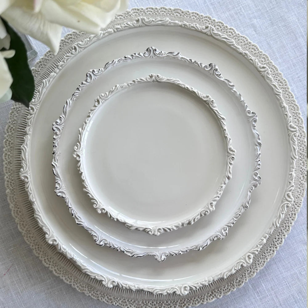 Imperial Bread/Canape Plate - White