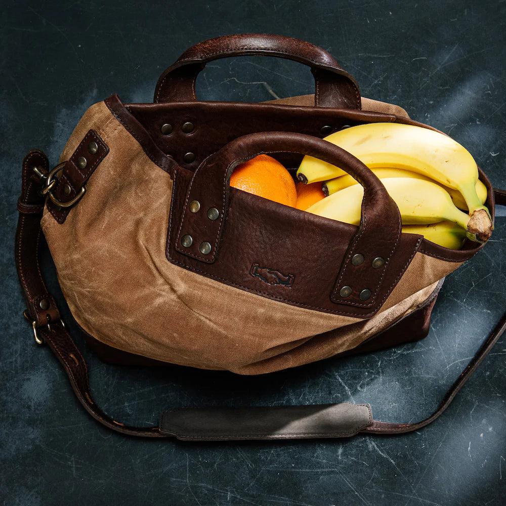 Heritage Waxed Canvas Medium Ice Block Tote Bag