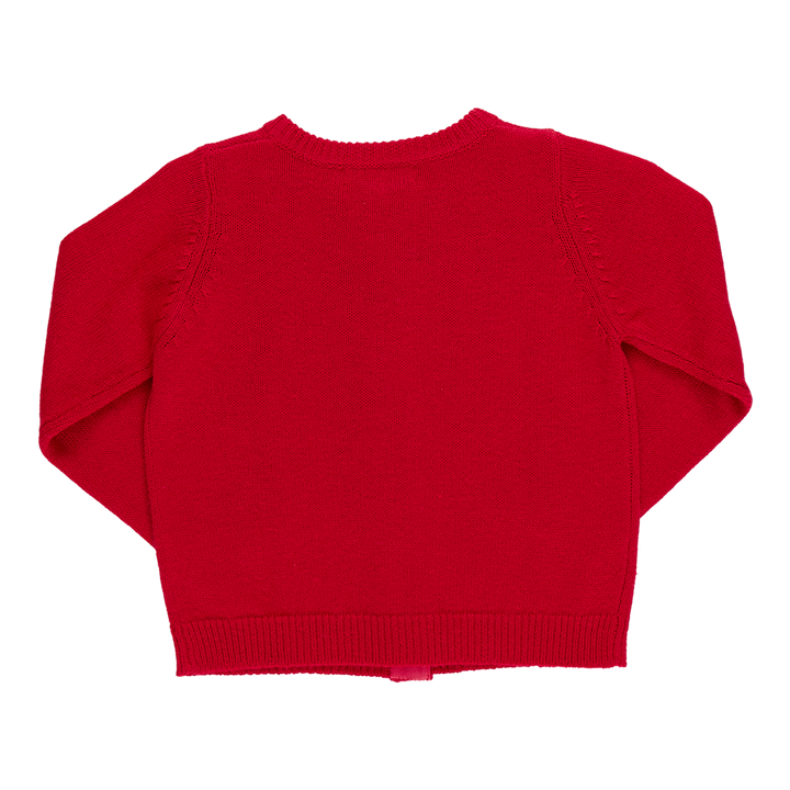 Girls Maude Sweater - Red Santa
