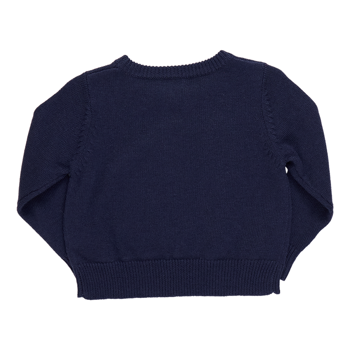 Boys Oliver Sweater - Navy Santa