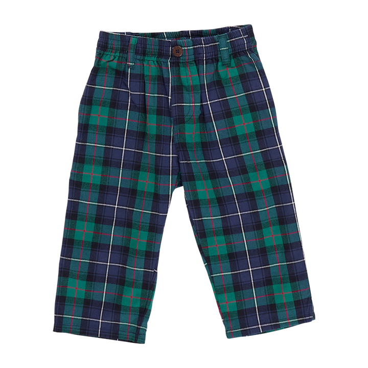 Boys Jackson Pant - Green Tartan
