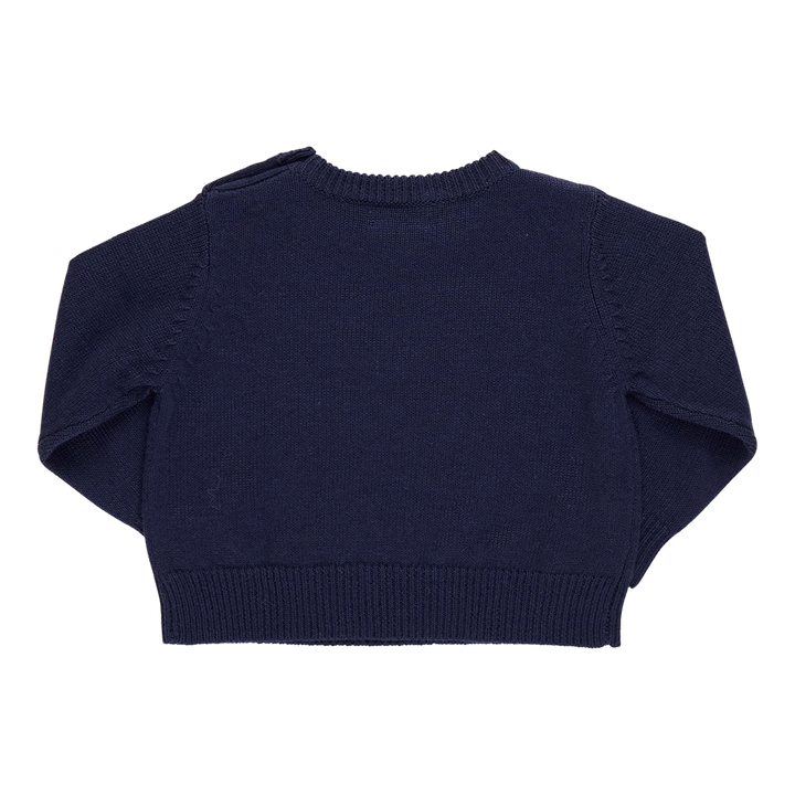 Baby Boys Oliver Sweater - Navy Santa
