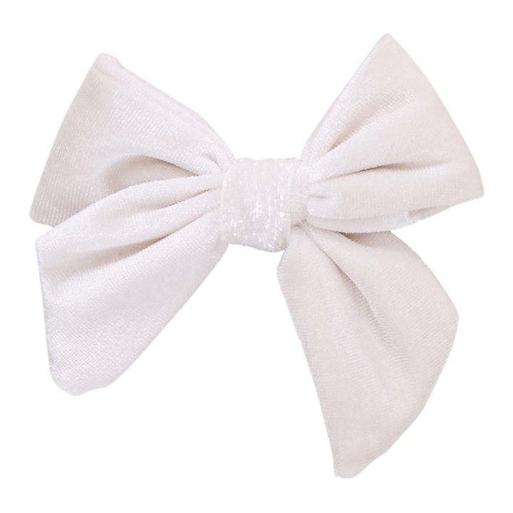 Girls Velour Bow - Snow White