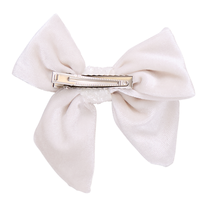Girls Velour Bow - Snow White