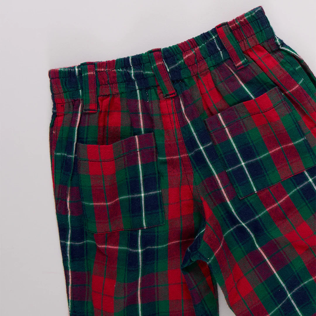 Boys Jackson Pant - Red Tartan
