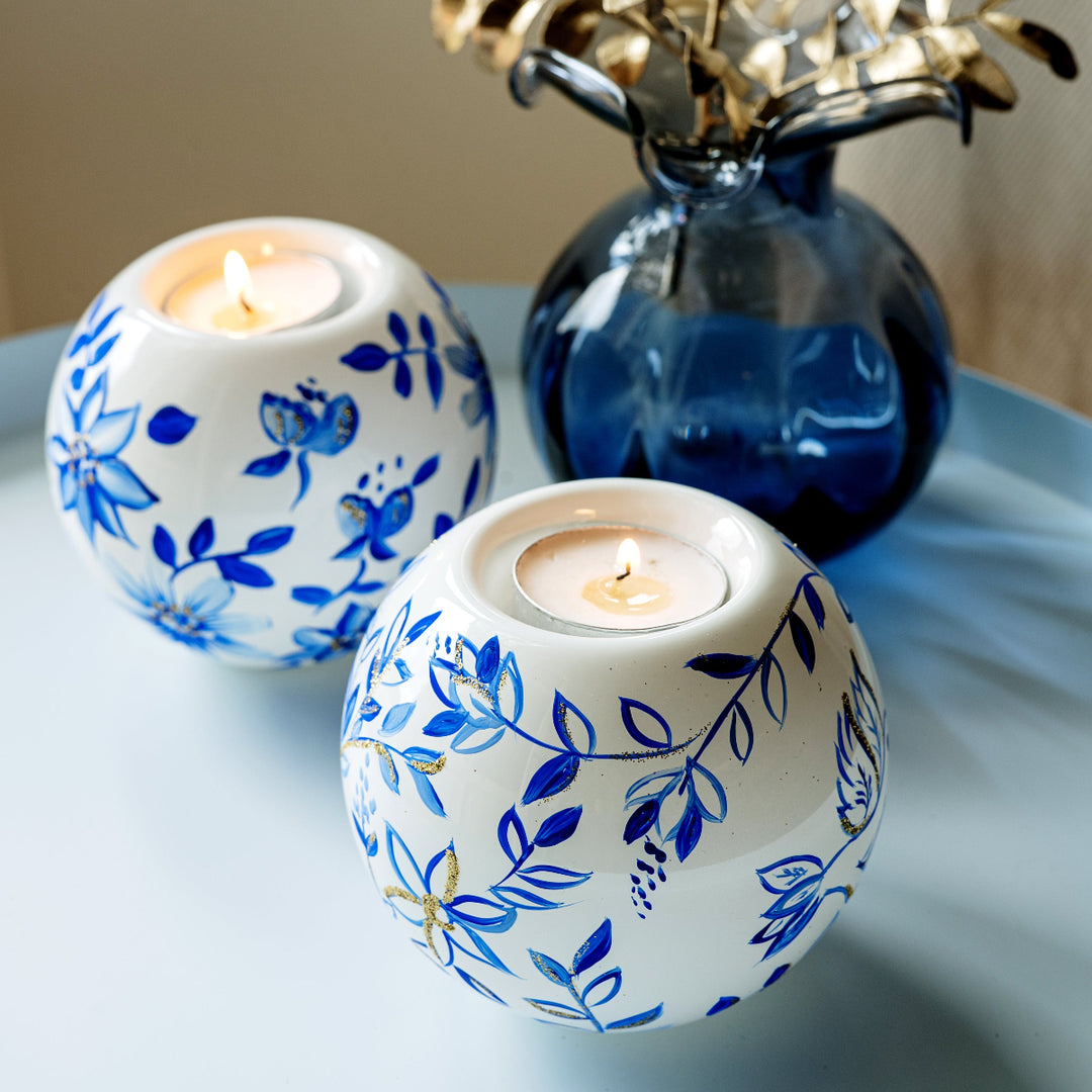 Illuminare Blue Flowers Votive