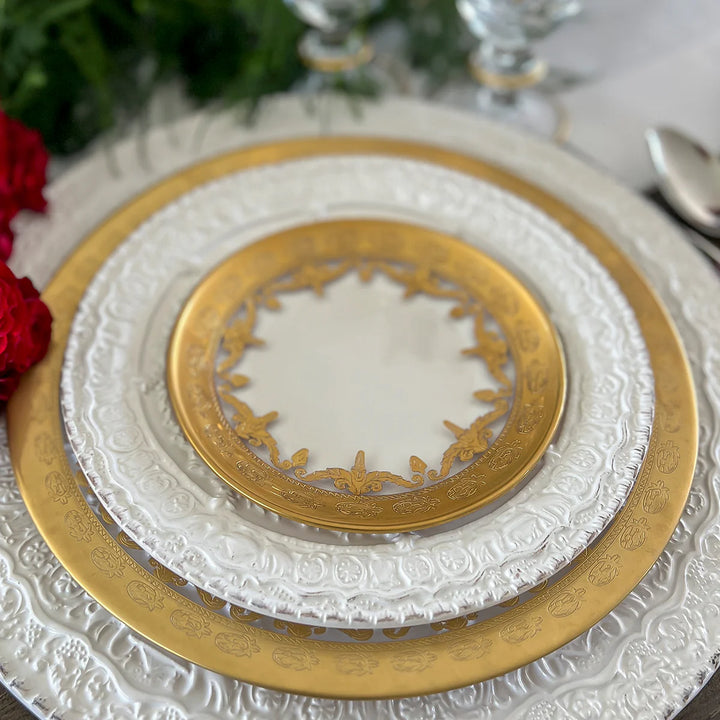 Vetro Gold Bread/Canape Plate