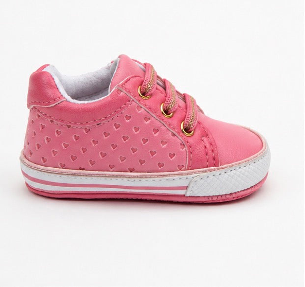 Coral Heart Sneakers