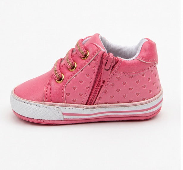 Coral Heart Sneakers