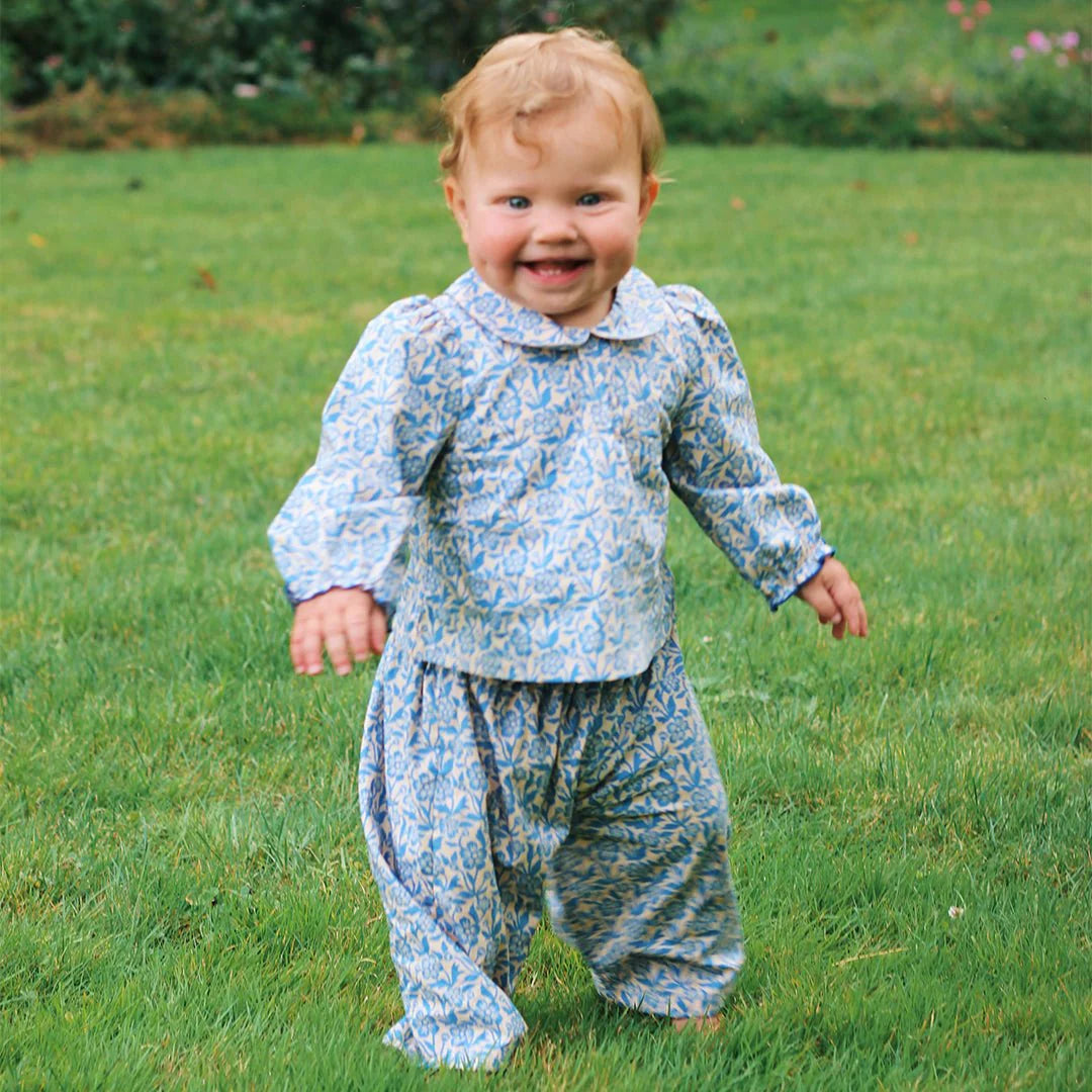 Baby Girls Dawson 2-Piece Set - Blue Climbing Floral