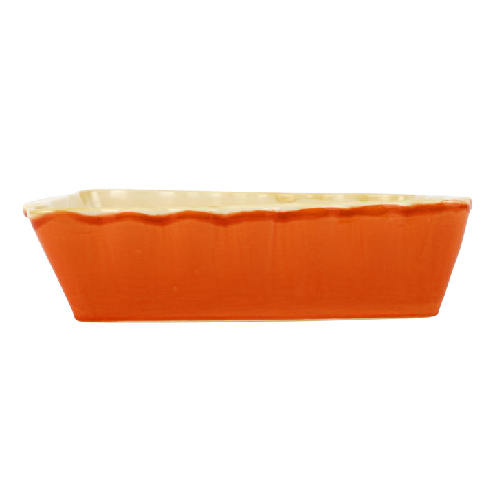 Italian Bakers Orange Medium Rectangular Baker