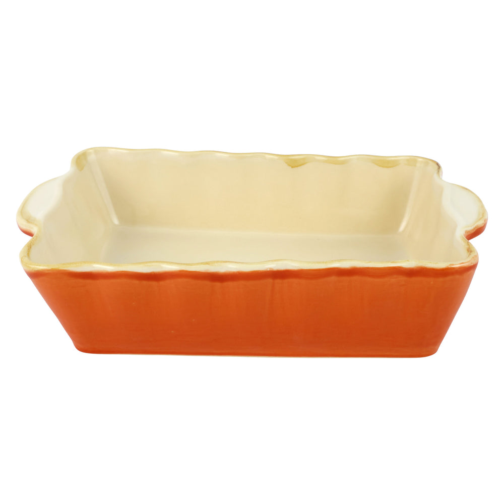 Italian Bakers Orange Medium Rectangular Baker