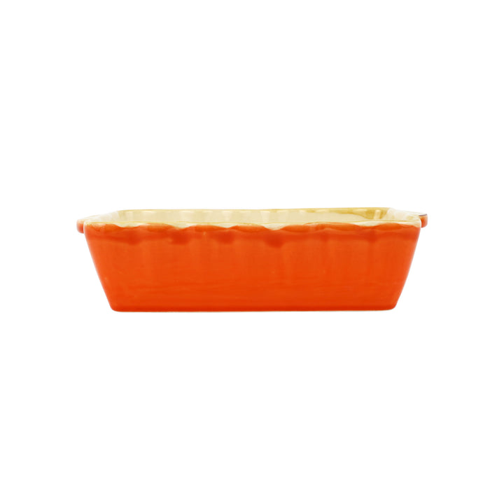 Italian Bakers Orange Small Rectangular Baker