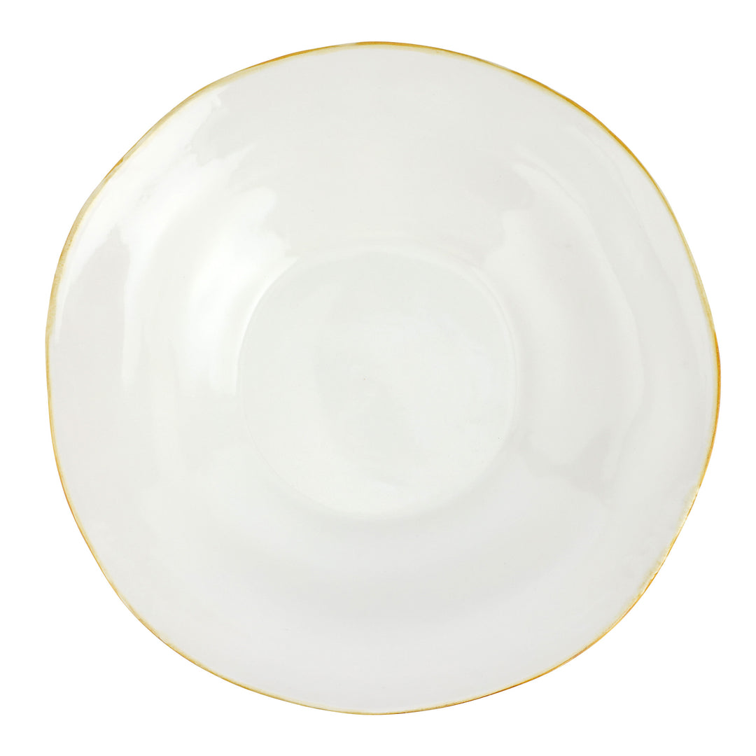 Italian Kitchen White Large Shallow Bowl