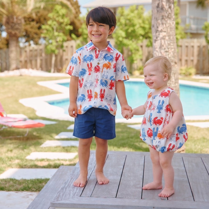 Baby Boys Riley Jumper - Lobsters and Crabs