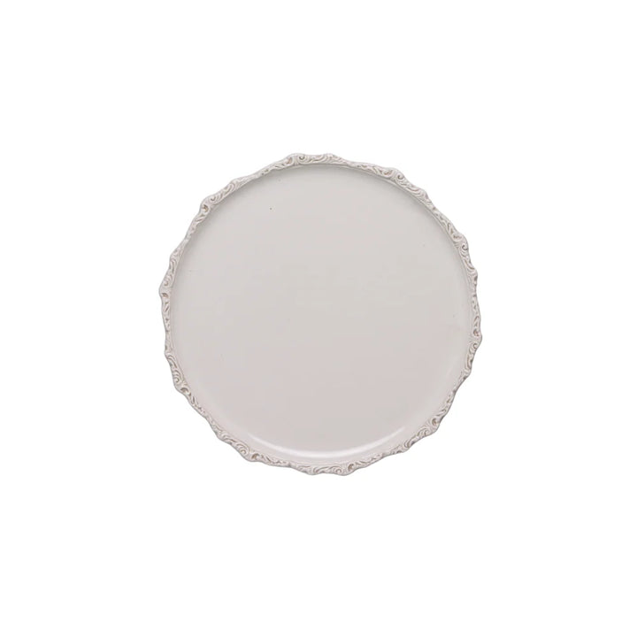 Imperial Bread/Canape Plate - Cream
