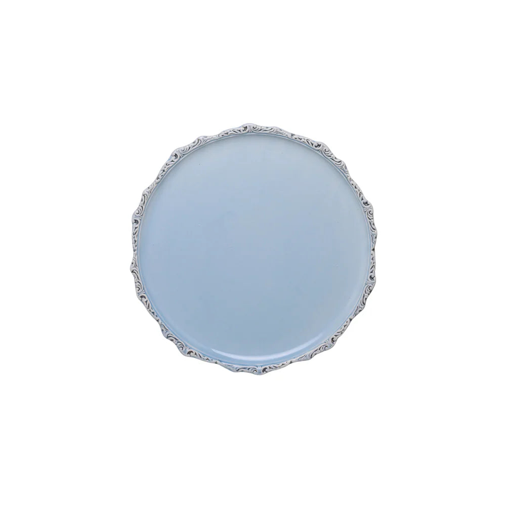 Imperial Bread/Canape Plate - Light Blue