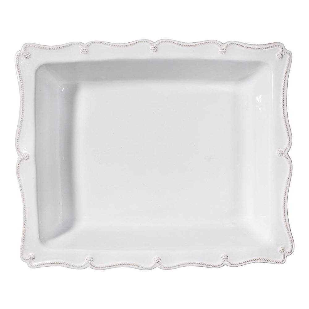 Berry & Thread 17" Rectangular Baker - Whitewash