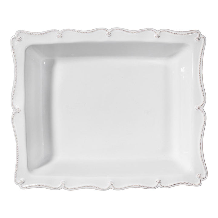 Berry & Thread 17" Rectangular Baker - Whitewash