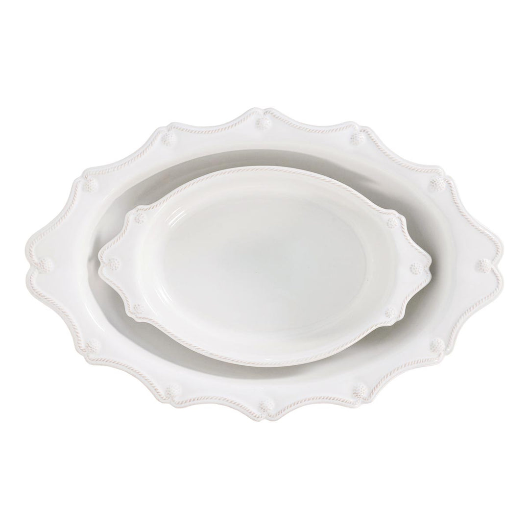 Berry & Thread Oval Baker Set/2pc - Whitewash