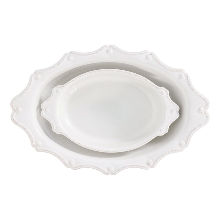 Berry & Thread Oval Baker Set/2pc - Whitewash