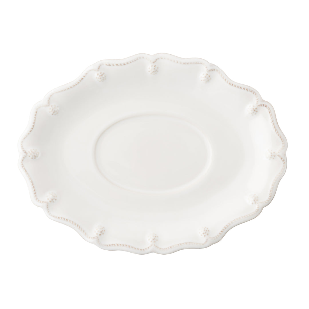 Berry & Thread Sauce Boat and Stand - Whitewash
