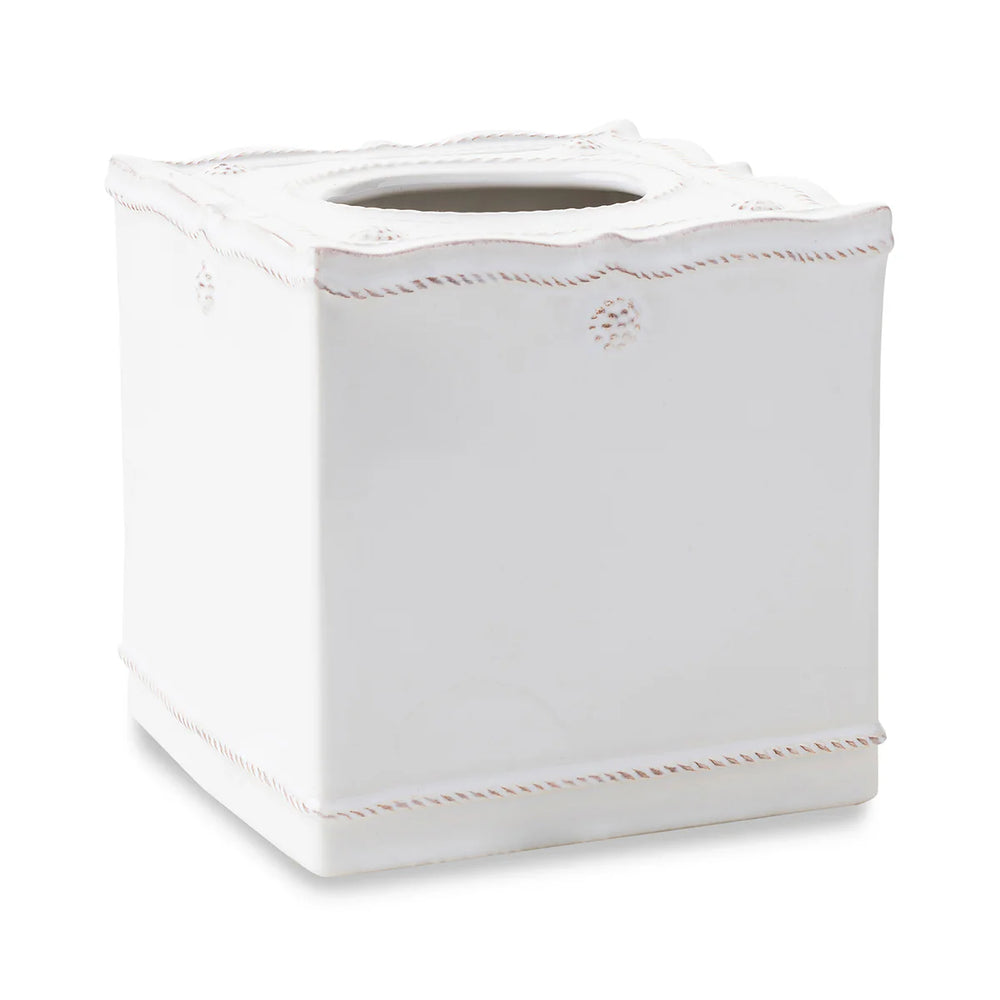 Berry & Thread Tissue Box Cover - Whitewash