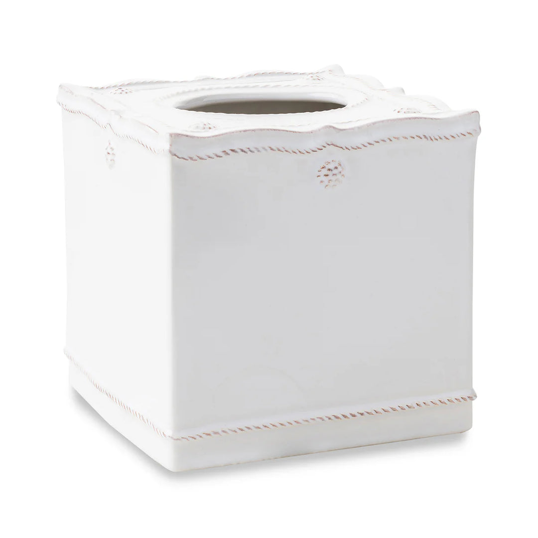 Berry & Thread Tissue Box Cover - Whitewash