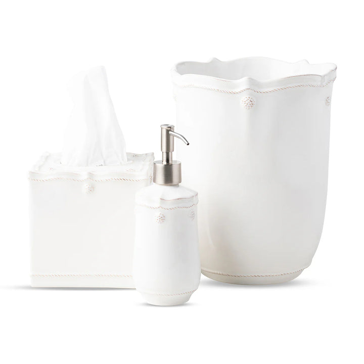 Berry &amp; Thread Bath Set/3pc - Whitewash