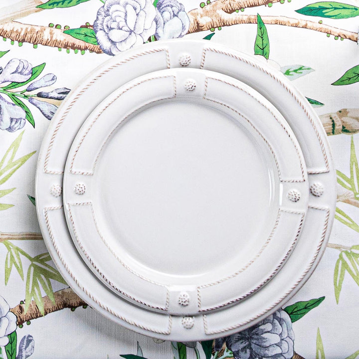 Berry & Thread French Panel Dessert/Salad Plate - Whitewash