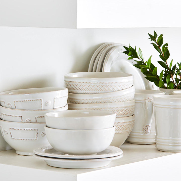 Berry & Thread French Panel Cereal/Ice Cream Bowl - Whitewash