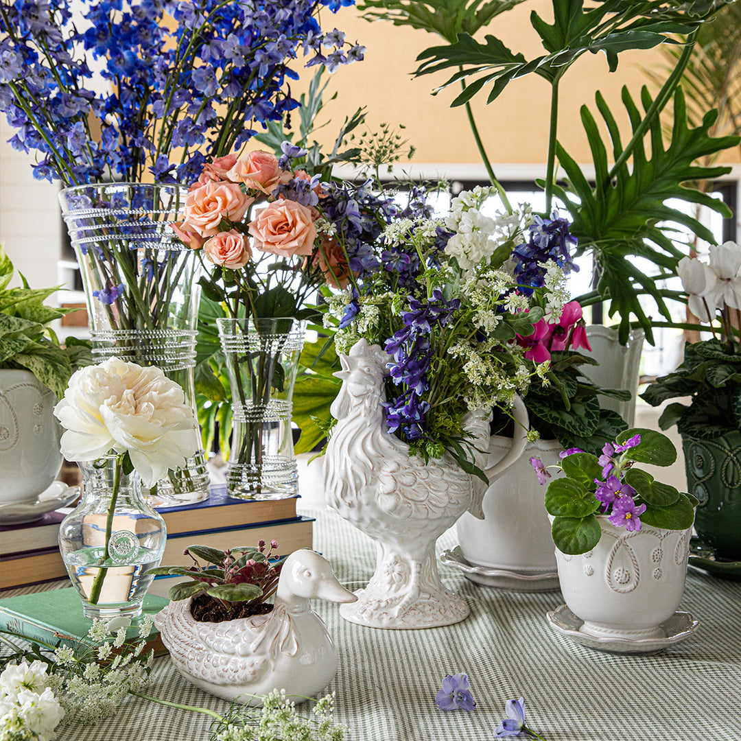 Jardins du Monde 5" Planter - Whitewash