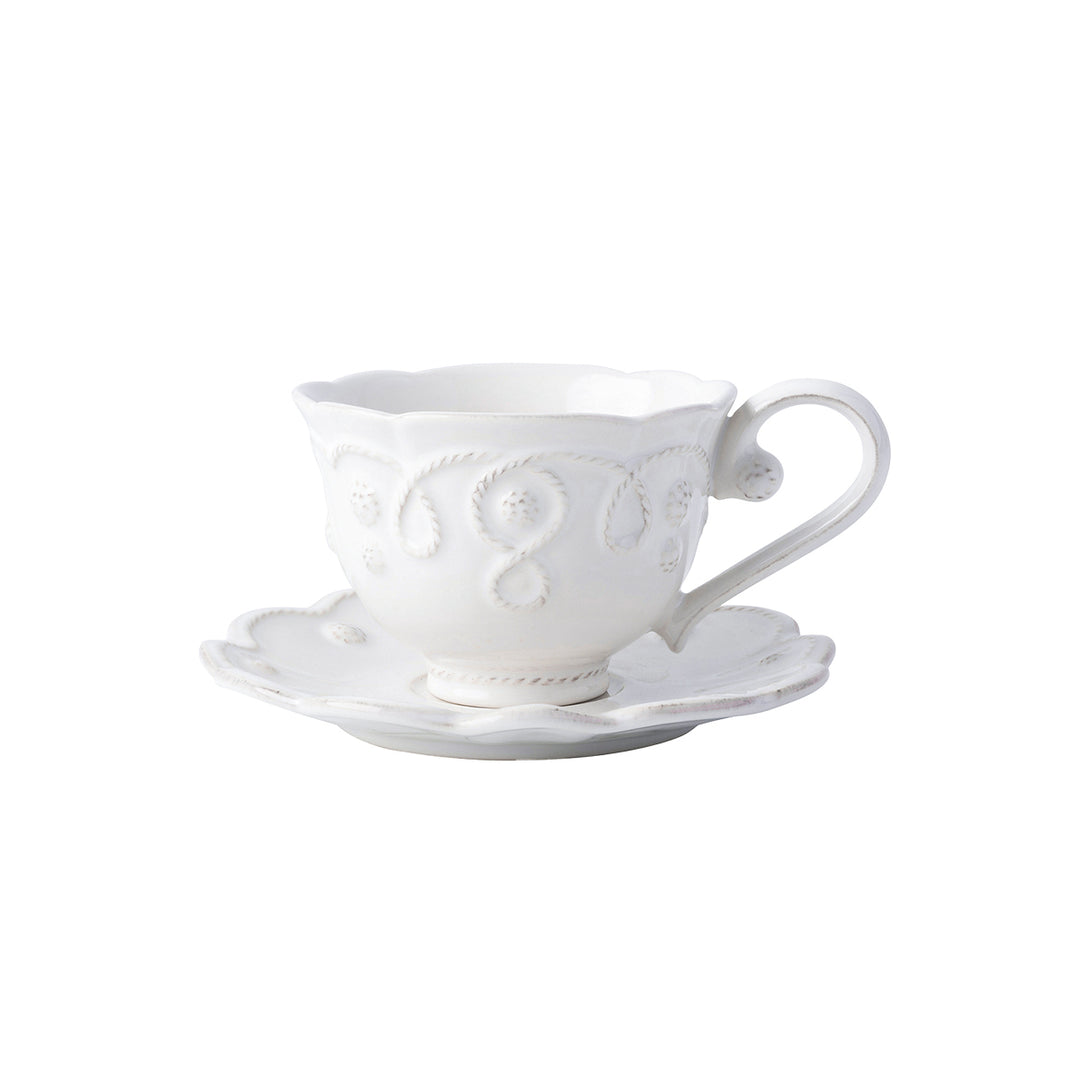 Jardins du Monde Saucer - Whitewash