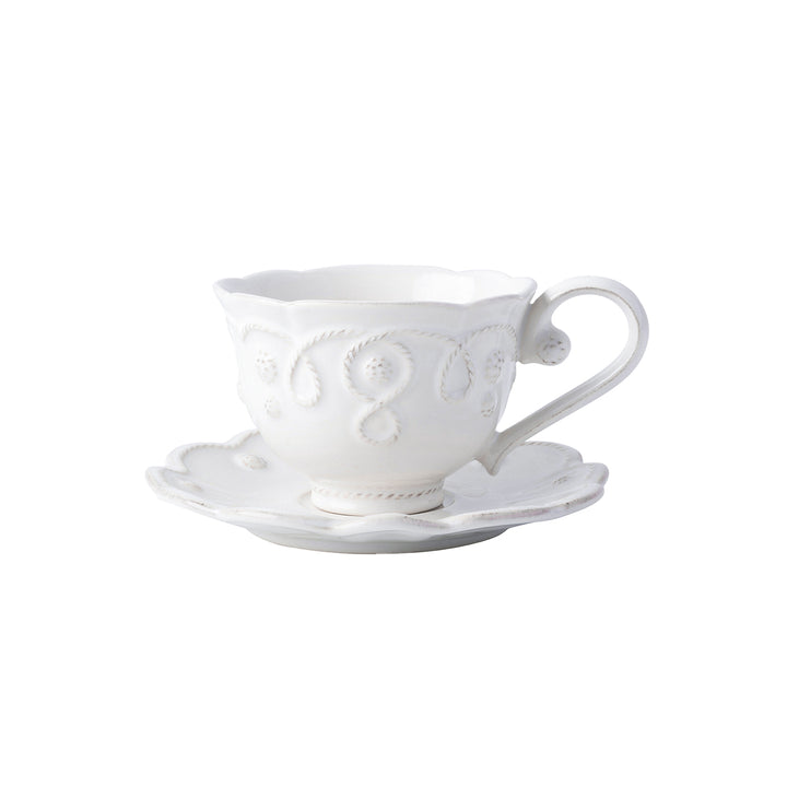 Jardins du Monde Saucer - Whitewash