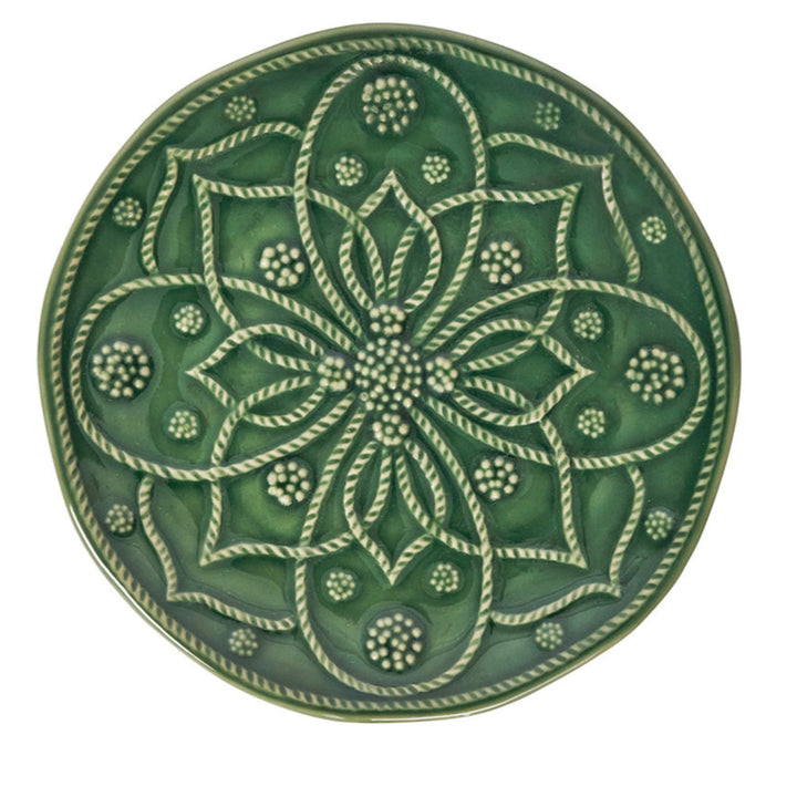 Jardins du Monde Side/Cocktail Plate Assorted Set/4 - Basil