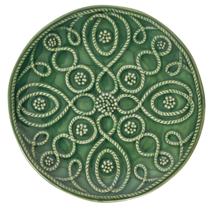 Jardins du Monde Side/Cocktail Plate Assorted Set/4 - Basil