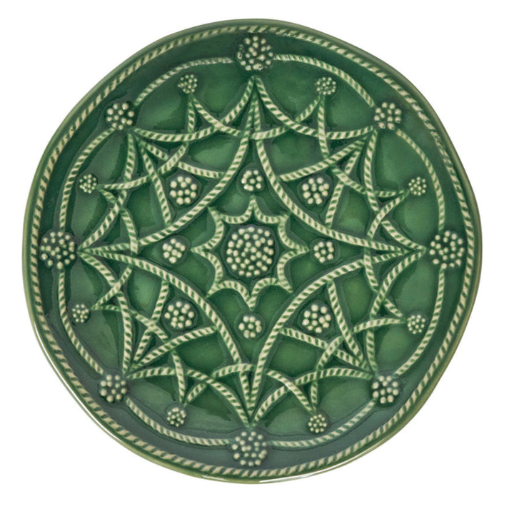 Jardins du Monde Side/Cocktail Plate Assorted Set/4 - Basil