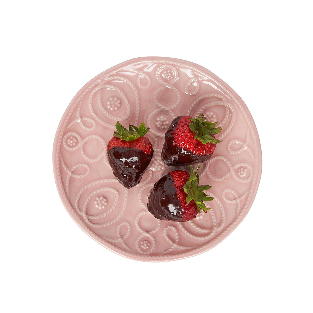 Jardins du Monde Side/Cocktail Plate Assorted Set/4 - Blush