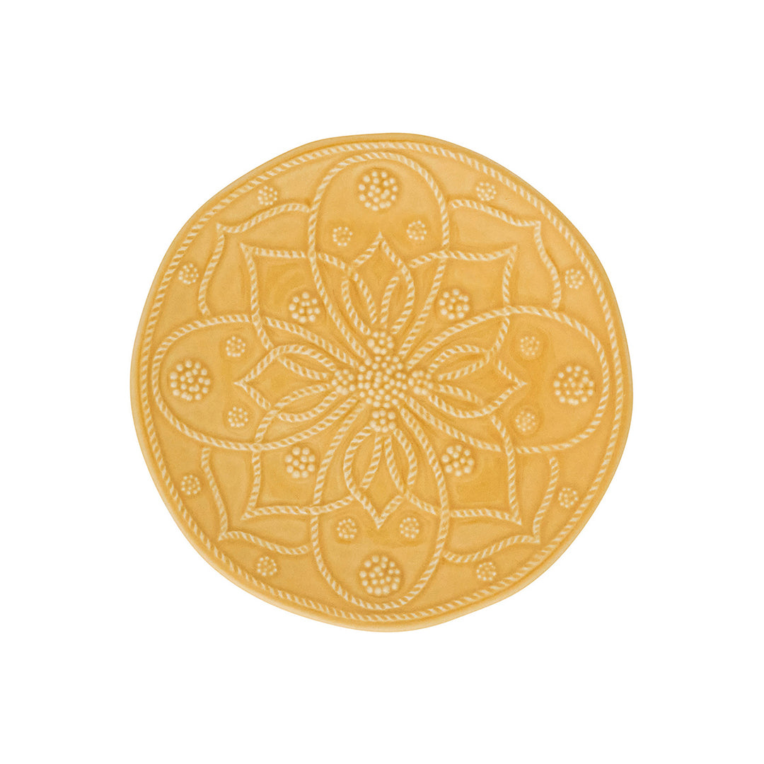 Jardins du Monde Side/Cocktail Plate Assorted Set/4 - Daffodil