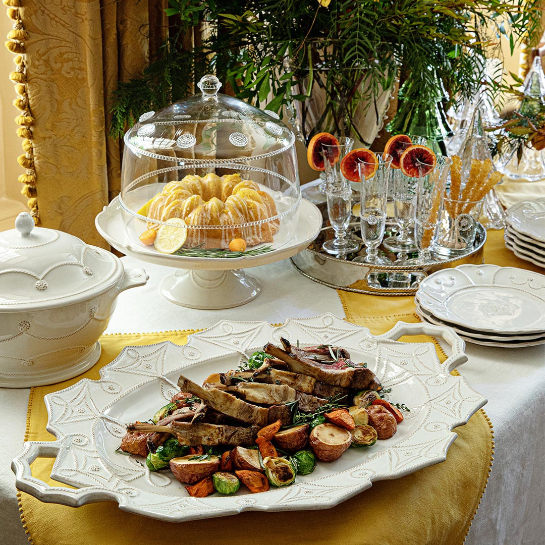 Jardins du Monde Turkey Platter - Whitewash
