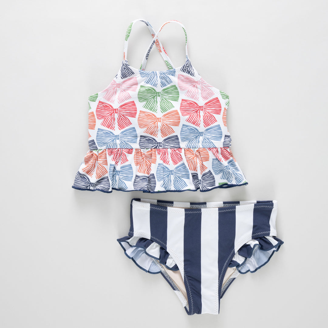 Girls Joy Tankini - Multi Bows