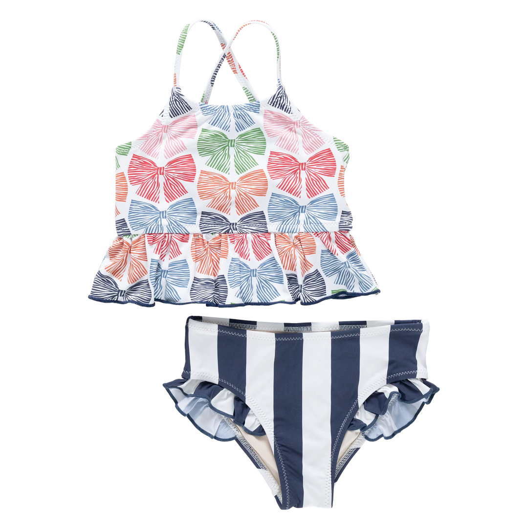 Girls Joy Tankini - Multi Bows