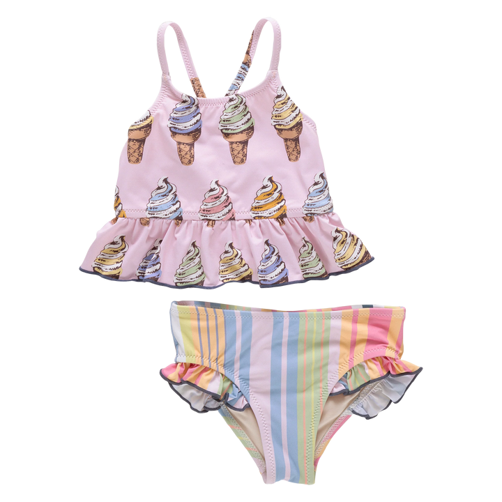 Girls Joy Tankini - Multi Soft Serve