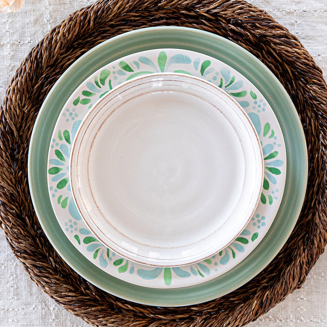 Bilbao Side/Cocktail Plate - Whitewash