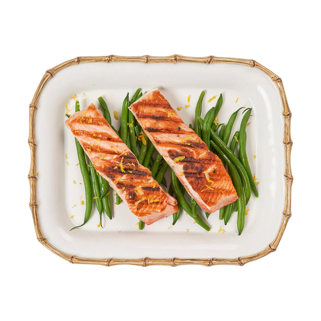 Bamboo 12'' Rectangular Platter - Natural