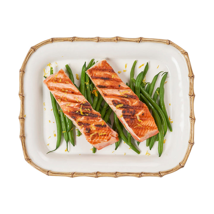 Bamboo 12'' Rectangular Platter - Natural