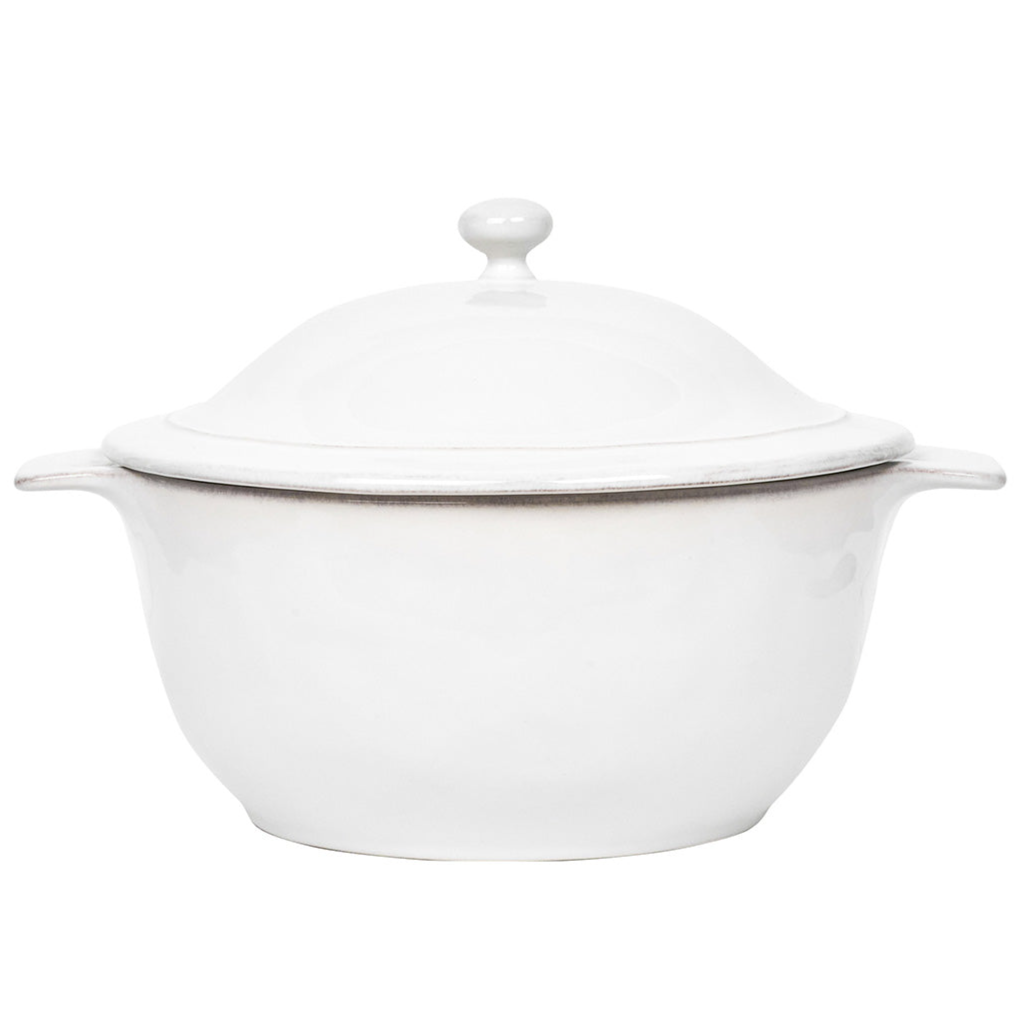 Puro 12" Casserole with Lid - Whitewash