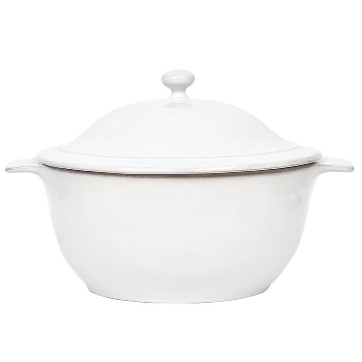 Puro 12" Casserole with Lid - Whitewash